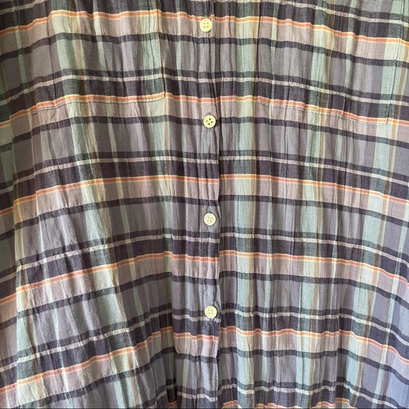 Madewell Oakbrook Plaid Trapeze Button Down‎ Shirt - Picture 15 of 16